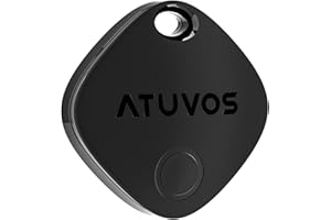 ATUVOS Smart Air Tag Tracker 1 Pezzo, Bluetooth Localizzatore Compatibile con Apple Dov'è (solo iOS, Android non supportato), Trova oggetti e chiavi, Bagagli/Valigie/Portafogli, Batteria Sostituibile