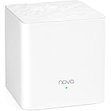 Tenda Nova MW3 Mesh WLAN System - AC1200 Dual Band WLAN Mesh System - Reichweite bis zu 100m² & 40 Geräte - 2x Ethernet Port