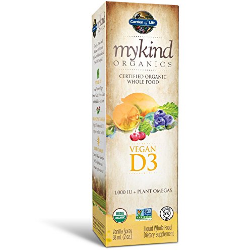 MYKIND Organics, vegano D3, spray de vainilla, 1.000 UI - Jard_n de la Vida