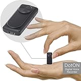 mini recorder usb LANGE AKKULAUFZEIT - Kann bis zu 20 Stunden lang nach vollständigem Aufladen arbeiten. Hervorrangende Laufzeit für so ein winziges Gerät!