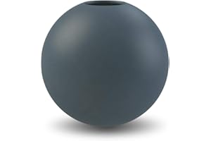 Cooee Design Ball Jarrón en Forma de Bola, 20 cm, Azul Medianoche