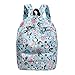 Produktbild Chic Nylon Cartoon Katze Printed Rucksack Frauen Schultaschen Reißverschluss Design Frauen Rucksack Soft Printing Rucksack Blau