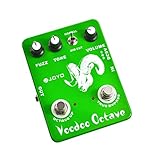 pedal fuzz guitarra mercadolibre Viento Joyo Ultimate Octave Fuzz - Pedal multiefectos para guitarra (distorsión, fuzz, batería zinc carbono), verde