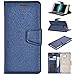 Produktbild MeganStore Hülle Galaxy A5 2017, Hülle Für Samsung Galaxy A5 2017 Typ Buch PU Leder Brieftasche Hüllen mit [Klappständer] [Kartenfächer] [Magnetverschluss] blau