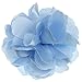 Produktbild PIXNOR 2-in-1 Satin Pfingstrose Stil Frauen Girls Hair Clip Haarnadel Brosche (hellblau)