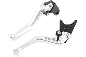 YJS Moto Levier Court Kit Levier d'embrayage et Levier de Frein CNC Reglable en Aluminium pour Moto Sport Honda CBR 600 F2,F3,F4,F4i CBR900RR CB599/CB600 Hornet CB919 VTX1300 (F18/H626) SPL028