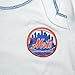 MLB New York Mets Baby One-Piece Short Sleeve Romper / Onesie with Logo 3-6M White