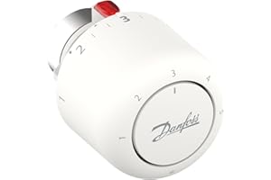 Danfoss Aero RAVL, Vanne thermostatique de radiateur avec soufflet thermostatique rempli de gaz et capteur intégré