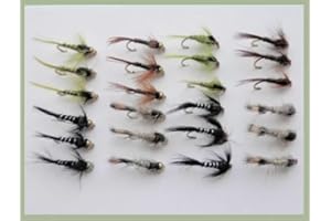 TROUTFLIES UK 24 x Trout flies, goldhead & weighted nymph, named in description