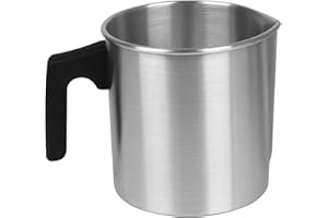 GDWD Pot à bougies - Pot de cire - Pour fabrication de bougies parfumées, lait, crème, jus - Fabrication DIY de bougies et de savon (1,2 l)