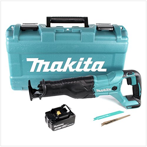 Makita DJR 186 F1K 18 V Li-Ion Akku Säbelsäge Reciprosäge im Transportkoffer – mit 1x BL 1830 3,0 Ah Akku, ohne Ladegerät - 2