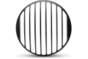 ‎ALCHEMY PARTS Motorrad Scheinwerfer Abdeckung 7.5" Zoll Schutz Scrambler Projekt Retro - Dünn Grill Design