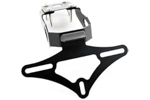 N/A GENERIC Motorcycle Tail Tidy For Kawasaki Ninja 650 Z650 2017-2021 Licence Plate Holder Fender Eliminator Bracket Mount with Turn Signal Indicator Sequential Flowing LED Light (Holder Only)