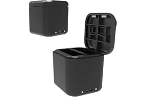 JOYSOG Battery Charger for Insta360 Ace/Ace Pro Action Camera Battery Charging Box PD3.0/PD2.0 Fast Battery Charger Hub with Micro SD Card Slots Storage