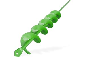 ZENIX 40mm × 450mm Gartenbohrer Erdbohrer für Bohrmaschine,Grabungswerkzeug zum Pflanzen,Garten Spiralbohrer Schnurlos Handbohrer Grabungswerkzeug zum Pflanzen und Bohren.