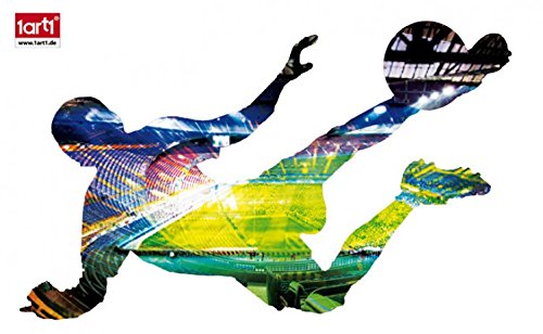 1art1 60617 Fußball - Torschuss Wand-Tattoo Aufkleber Poster-Sticker 99 x 59 cm