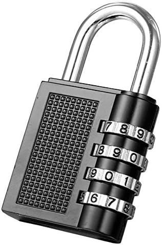 Combination Padlock by BEHEMOTH – 4 Digit Combination Padlock – Heavy Duty - Weatherproof. Ideal for Gym | Industrial | Fence | Storage | Toolbox | School | Hasp | Suitcase | Lockers | Shed | Garden.