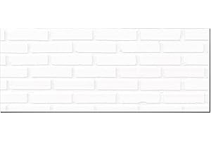 Panorama Pellicola per Cucina Mattone Bianco 60x300 cm - Pellicola per Cucina - Paraschizzi Cucina Adesivo Per Muro - Pannello Cucina - Adesivo da Parete Cucina - Pannelli Copri Parete