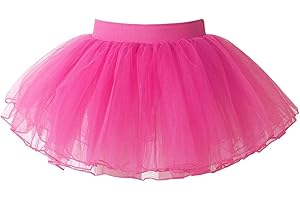 iEFiEL Tutu Balletto Bambina Tulle Gonna Danza Ragazza per Performance Festa Matrimonio Compleanno Cerimonia Gonnellina Costume per Carnevale Halloween 1-16 Anni