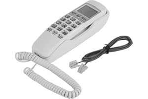 Tosuny Festnetztelefon schnurgebunden Wandtelefon mit Rauschunterdrückungsfunktion und Donnerschutzdesign