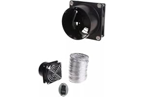 ZYWUOY Ventilateur extracteur de fumée USB avec 3 tailles de conduit, ventilation efficace (ventilateur + tuyau de 3 m)