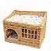 Produktbild IW.HLMF Katzenstreu Rattan Teddy kleine Hundehütte Liubian Cat Lieferung Zimmer Pet Nest Supplies abnehmbare und waschbar