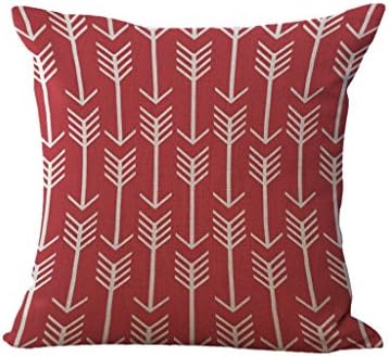 Selcet Red Arrow Accent Style Square Throw Pillow Case Cover for Home Decorative 18 X 18 IN