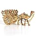 Little India Gemstone Studded Pure Brass Camel Handicraft (184, Brown) RS.287.00