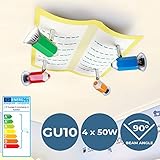 ⭐⭐⭐⭐⭐ PRAKTISCH: Alle vier Lampen der Babylampe können gedreht und gekippt werden, um das Licht im Raum frei zu projizieren