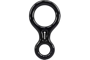 NewDoar 35KN figura 8 equipo de Belay estupendo del dispositivo de la amarre del Rappel del descenso del rescate que sube el engranaje del equipo de Bel