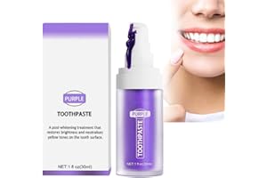 DENDAWEN Purple Blanqueador Dental Profesional,Pasta De Dientes Morada,Obsessive Blanqueador-30ml