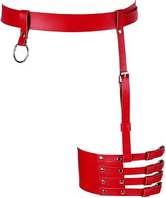 Damen Body Harness Strumpfbandgürtel – Dehnbar, Verstellbar, Schwarz