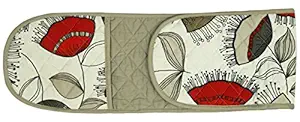 Miyanbazaz Textiles 100% Cotton Double Oven Glove/Mitt, 8X35 inch (Multicolor)