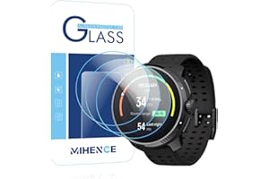 MIHENCE Folia ochronna kompatybilna z Suunto Race, szkło hartowane 9H, odporne na zarysowania do smartwatcha wyścigowego (3 sztuki)