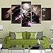 Produktbild Loiazh - Leinwand Wandkunst drucken Bild - dekorative Malerei - 5 Stück-Home und Büro Wanddekoration Skull 55/45/35x20cm Frame