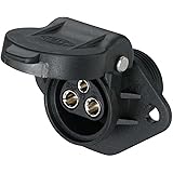 HELLA 8JB 001 933-011 Steckdose - 24V - 3-polig - Einbau - Stecker: Flachstecker