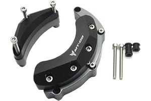 LongGreat Coque de Protection pour Moteur pour Yamaha MT-09/MT-09 Tracer/FZ-09/FJ-09/XSR 900/Tracer 900 2014-2020 (Gris, 1 pcs)