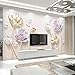 Produktbild Mddjj 3D Stereo Relief Schmuck Elegante Tulpe Hintergrund Tapete Moderne Einfache Wohnzimmer Schlafzimmer Luxus 3D Wandbild Aufkleber Papel De Parede-350X245Cm