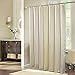 Produktbild Duschvorhang Anti-Schimmel, Wasserdicht Polyester Textil Duschvorhang mit verstärktem Saum, mit Haken 120/150/180/200/220/240 x 200cm Beige