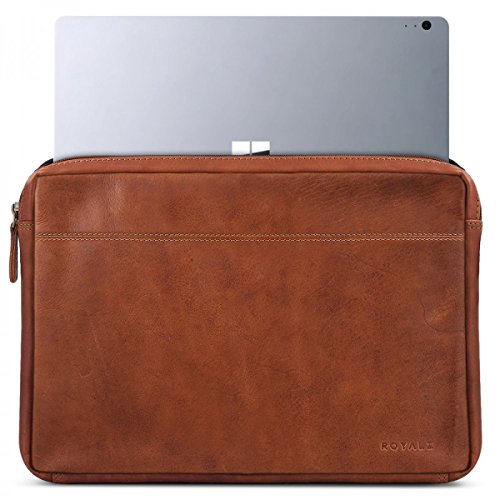 ROYALZ Vintage Ledertasche f  r Microsoft Surface Book 2 Microsoft Surface Book Tasche Leder  13 5 Zoll  Lederh  lle H  lle Schutzh  lle Sleeve Etui R