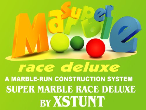 Imagen 1 de XStunt - Juego de construcción de circuitos de canicas (incluye 75 bloques de construcción y 30 canicas)