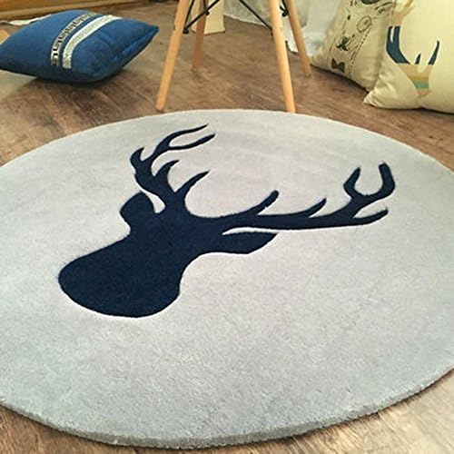 Personalized Privacy Living Room Bedroom Study Bedside Basket Computer Chair Round Carpet ( Color : 3# , Size : 100cm )