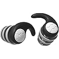 CPJJ 1 Pairs Black Loop Earplugs, Loop Quiet Earplugs, Ear Defenders Children, Loop Earplugs Quiet, Noise Reducing Ear Plugs, for Children, Noise Cancelling, Sleeping, Flying (L)