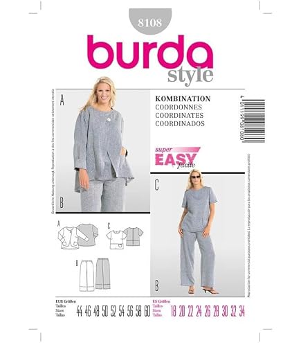 Patron Burda Carnaval 6739 - Déguisement Historique Jupon Femme