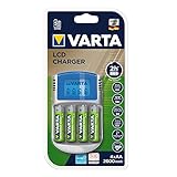 Lädt 2/4 Mignon (AA) oder 2/4 Micro (AAA) rechargeable Ni-MH Accus (im Schnelllademodus in 2-4 Stunden)