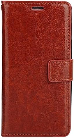 ProFones Leather Book Case Viewing Stand with Credit Card Holder Cash Wallet For Samsung Galaxy S7 (Brown)