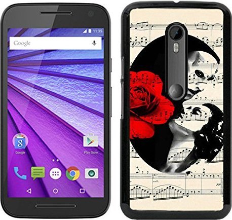 Preisvergleich Produktbild Phantom der Oper Pop Art schwarz für Moto G3 Handy Cover
