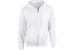 GILDAN Heavy Blend Unisex Adult Full Zip Hooded Sweatshirt Top