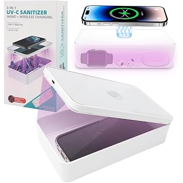 Uvc Licht Sterilisator Box Met Draadloze Oplader U... - Vicedeal Uvc Licht Sterilisator Box Met Draadloze Oplader U... - Vicedeal