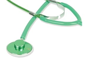 GIMA - Stetoscopio Fonendo TRAD COLOR, Adulti, Colore Lira Verde, Padiglione Ø 43,5 mm, Latex Free, Dispositivo Medico CE
